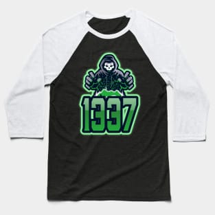 Cyber security - 1337 Hacker Green Baseball T-Shirt